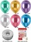 100pcs 12inch Chrome Metallic Balloons - Colorful Party Balloons for Birthday Decoration, Arch Decoration, Wedding, Baby Shower, and Christmas Party